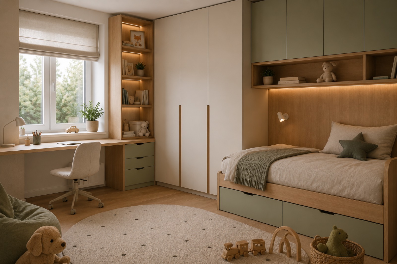 Meble na wymiar do pokoju dziecka - realizacja House Kraków
